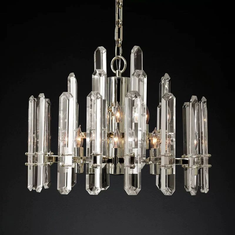 Natalia Prism Round Chandelier 24 inch detail view