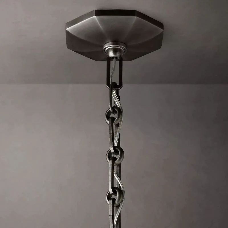 Natalia Prism Round Chandelier 36 inch detail view
