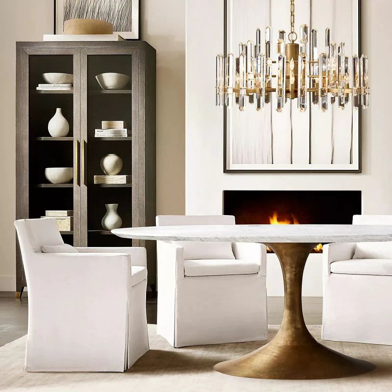 Natalia Prism Round Chandelier 24 inch detail view