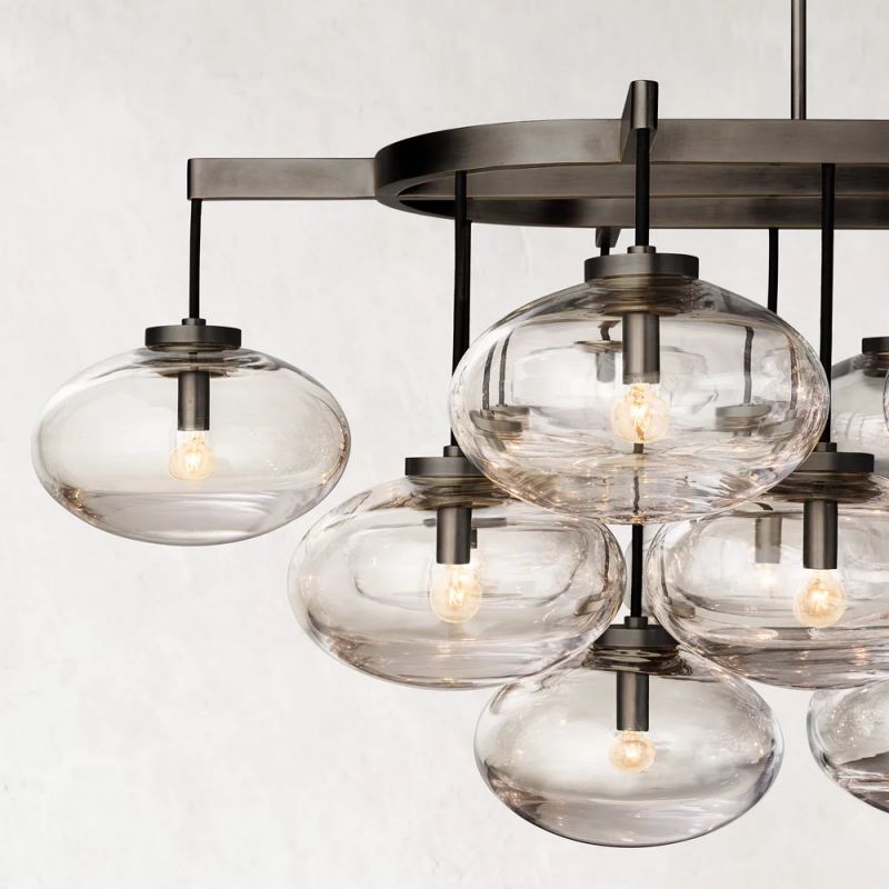 Cabretti Linear Chandelier 72 inch detail view