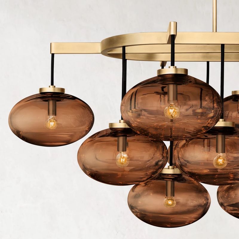 Cabretti Linear Chandelier 72 inch detail view
