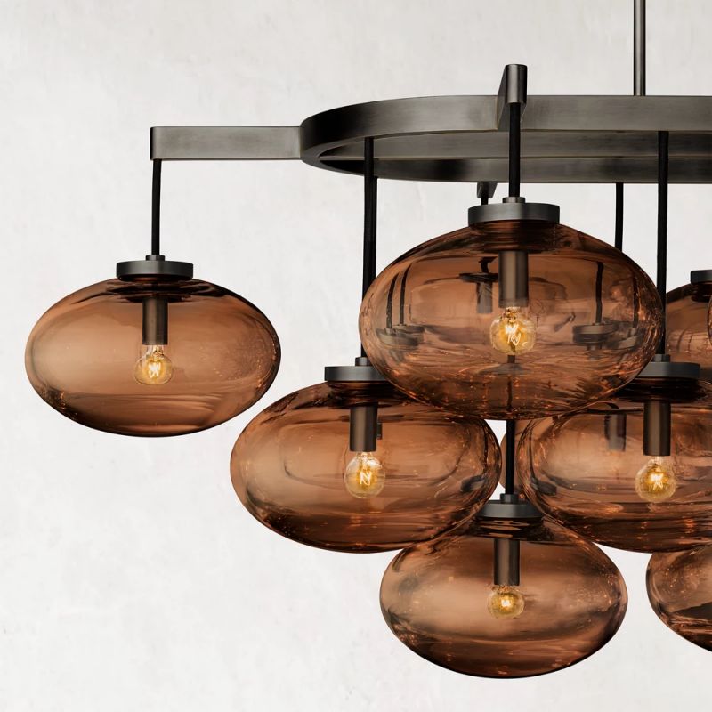 Cabretti Linear Chandelier 72 inch detail view