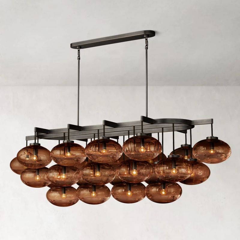 Cabretti Linear Chandelier 72 inch detail view