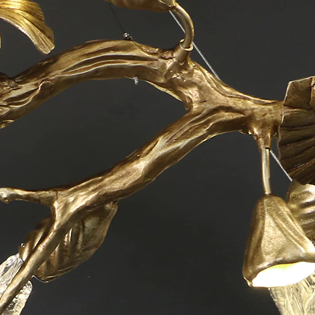 Calathea Modern Glass Chandelier - detail 4