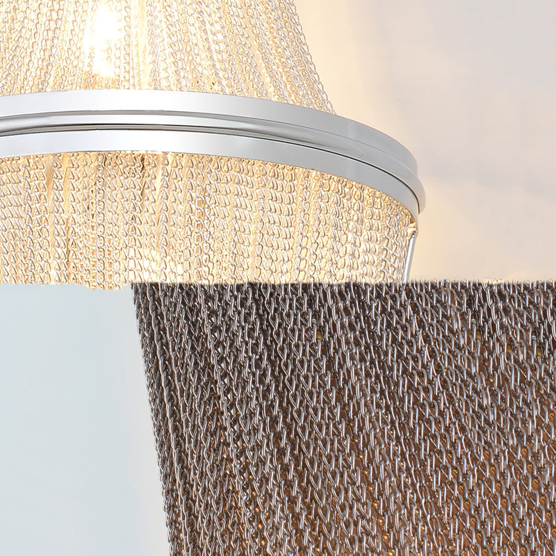Aluminum Chain Wall Sconce for Living Room detail view