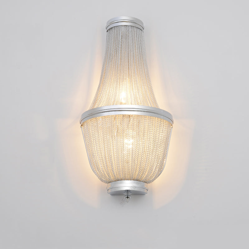 Aluminum Chain Wall Sconce for Living Room main view