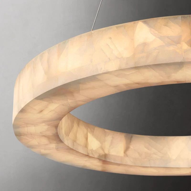 Phoebe Calcite Round Chandelier 31 inch40 inch60 inch detail view