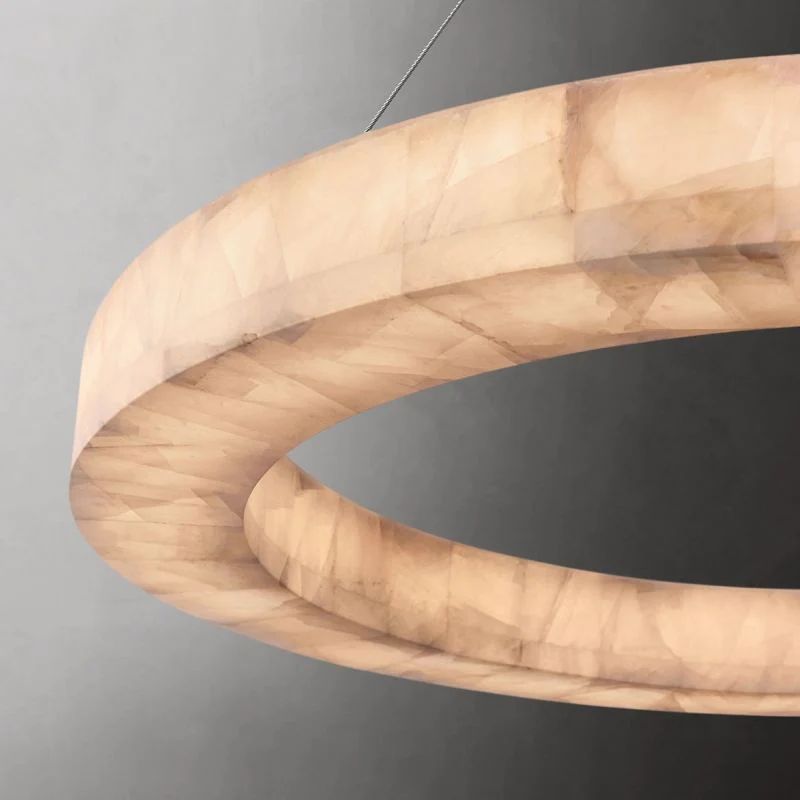 Phoebe Calcite Round Chandelier 31 inch40 inch60 inch detail view