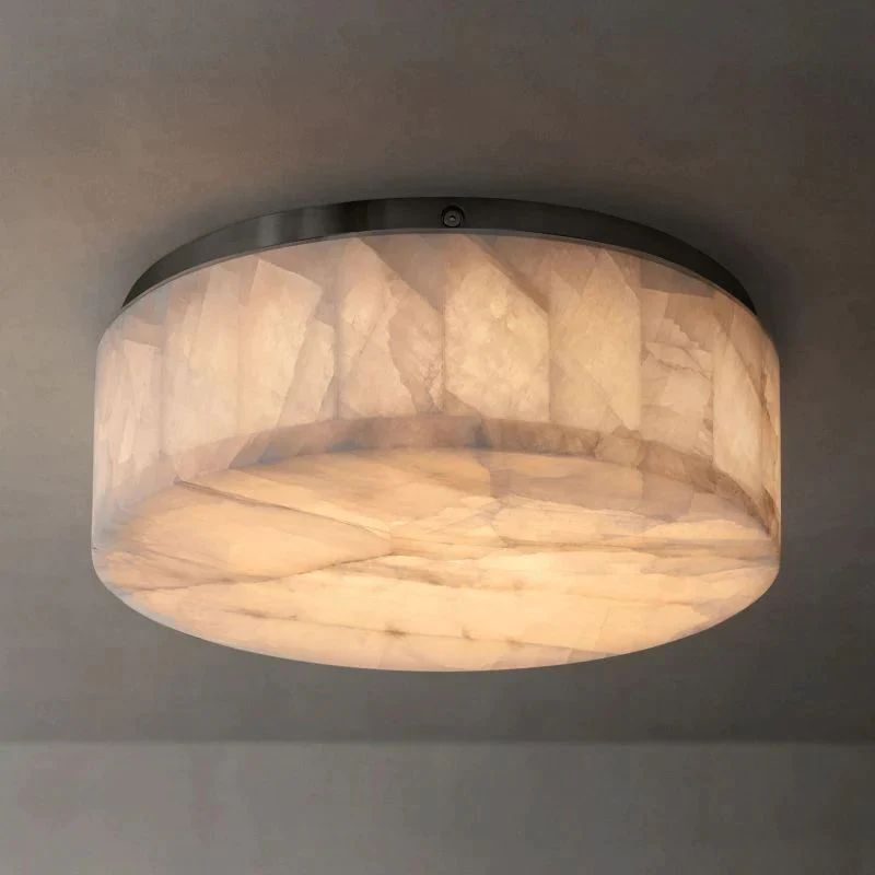 Phoebe Calcite Round Flushmount 6 inch10 inch14 inch detail view