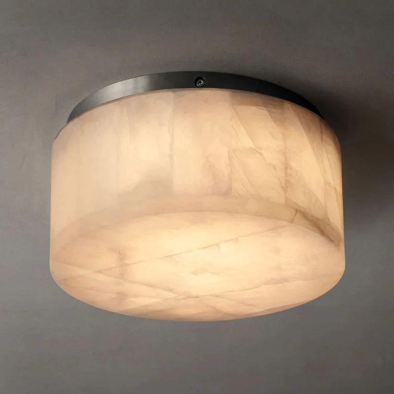 Phoebe Calcite Round Flushmount 6 inch10 inch14 inch detail view