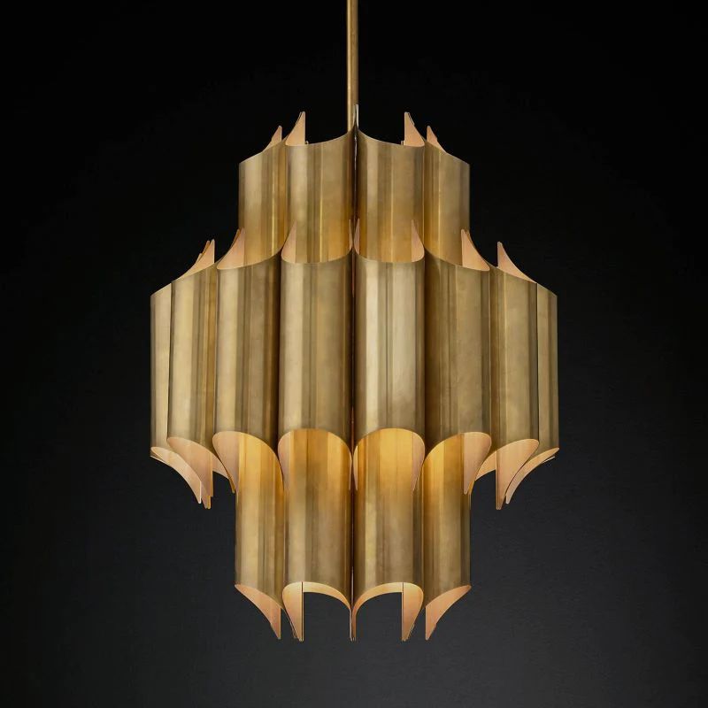Cathe Sculptural Chandelier 24 inch front view