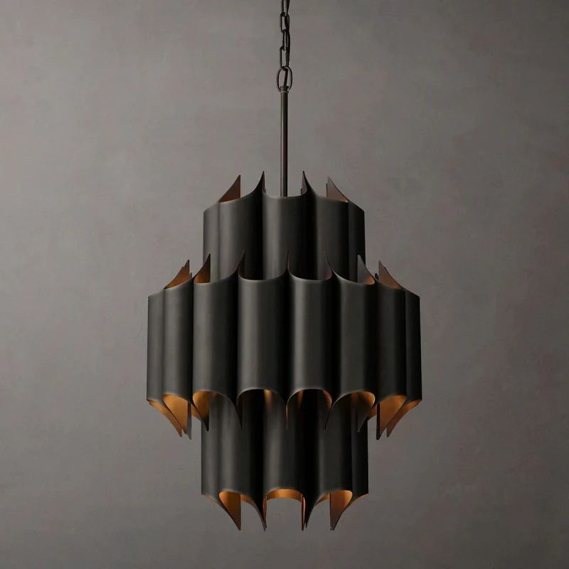 Cathe Sculptural Chandelier 24 inch angled view