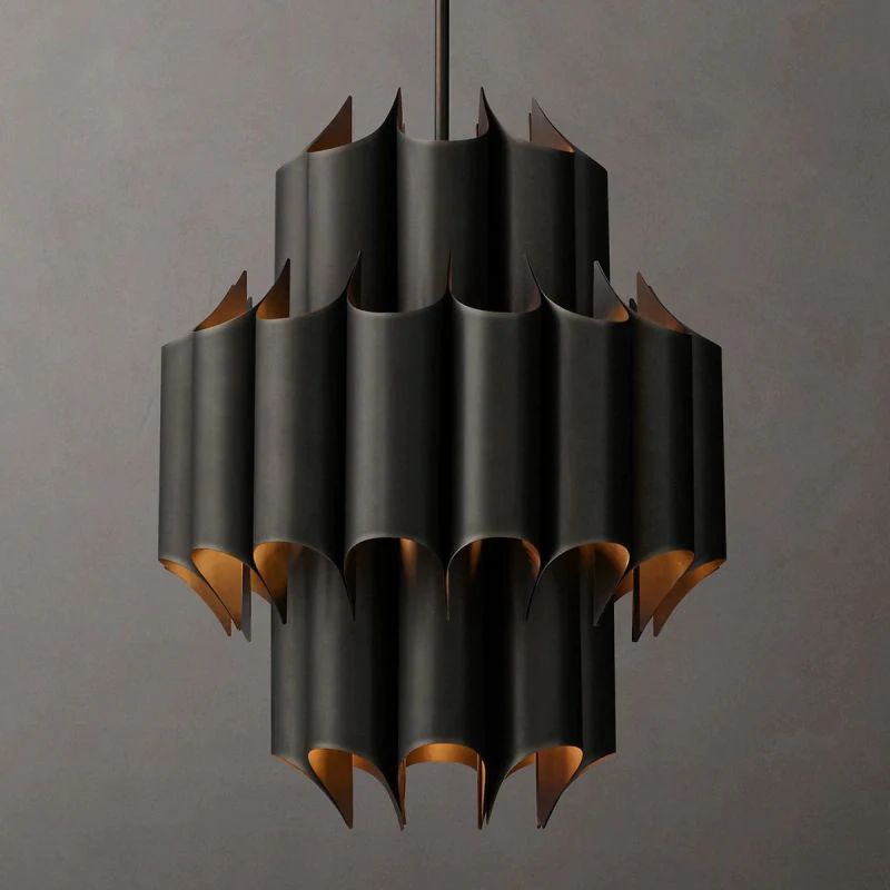 Cathe Sculptural Chandelier 24 inch detail view