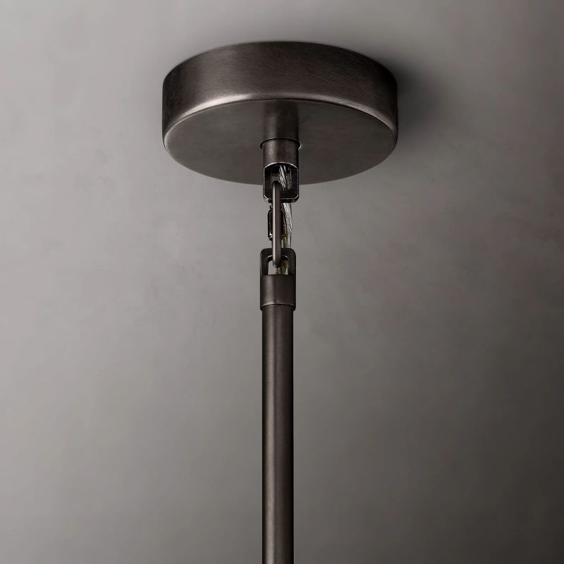 Chara Clear Glass Tiered Round Chandelier 47" - detail 7