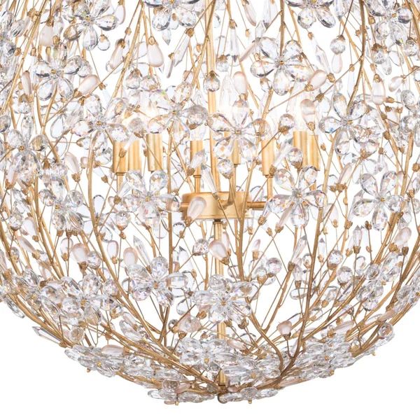 Cherish 8-Light Spherical Chandelier 30"D - detail 2