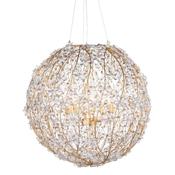 Cherish 8-Light Spherical Chandelier 30"D - detail 4