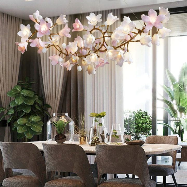 Circular Blossom Ceramic Chandelier - detail 10