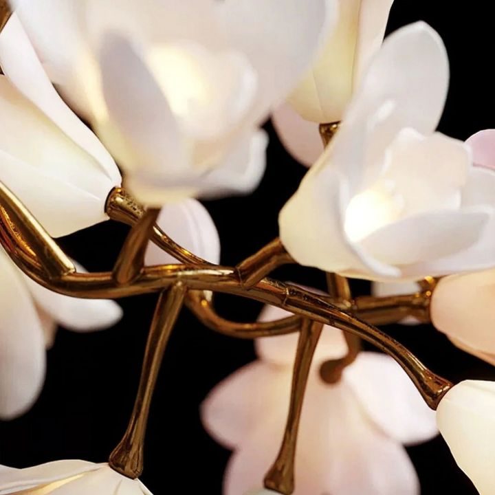 Circular Blossom Ceramic Chandelier - detail 12
