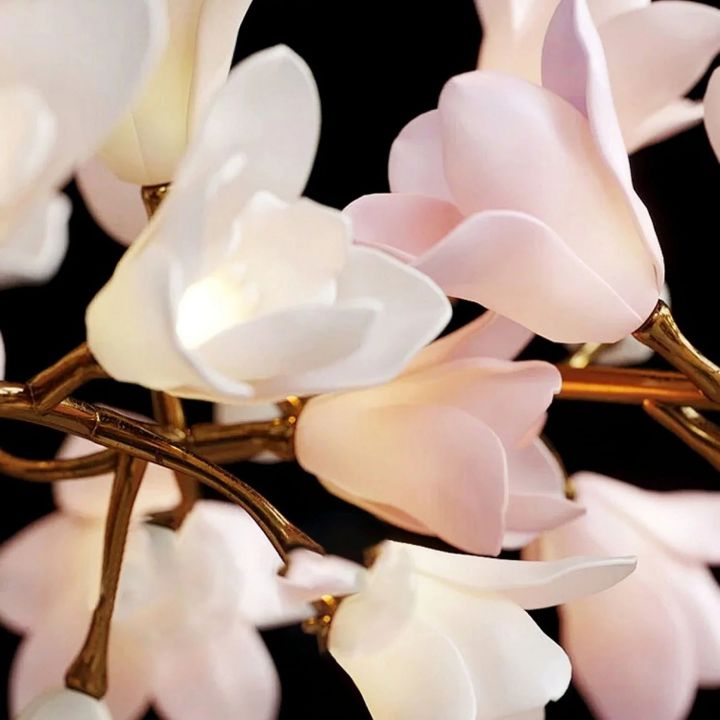 Circular Blossom Ceramic Chandelier - detail 13