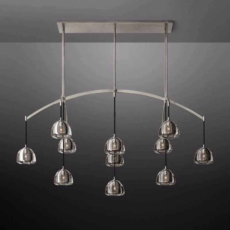 Crescent Linear Chandelier 72" - detail 3