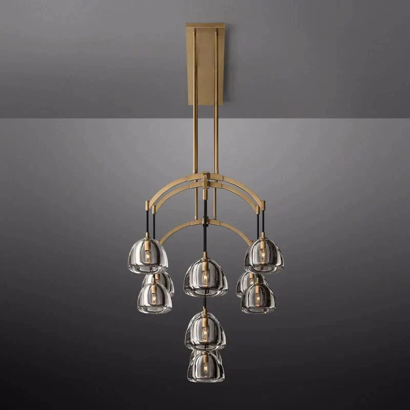Crescent Linear Chandelier 72" - detail 7