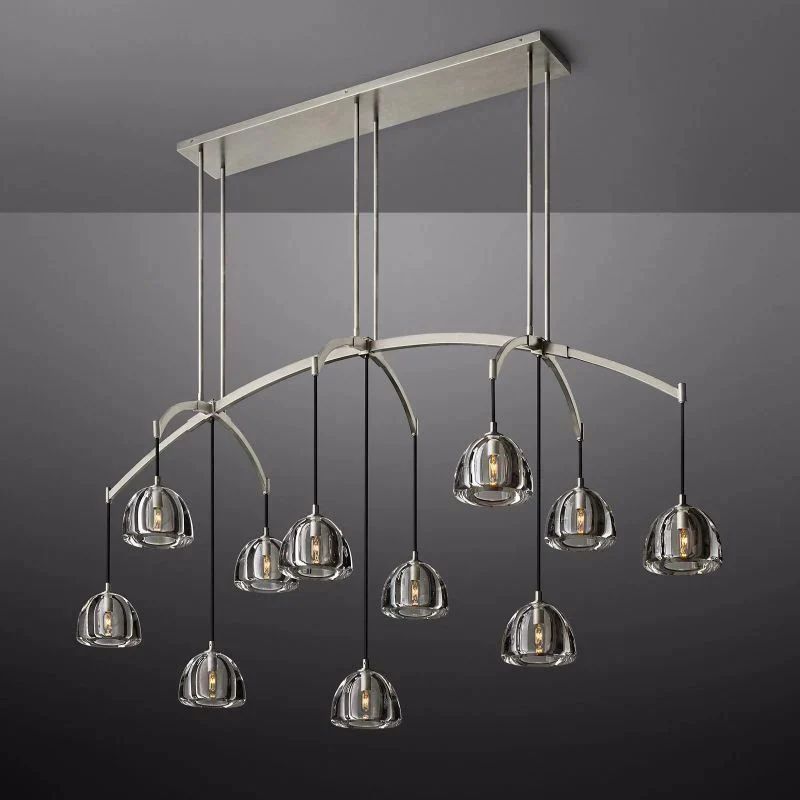 Crescent Linear Chandelier 72" - detail 6