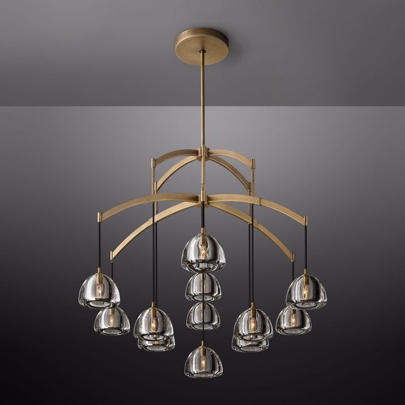 Crescent Round Chandelier 48" - detail 7
