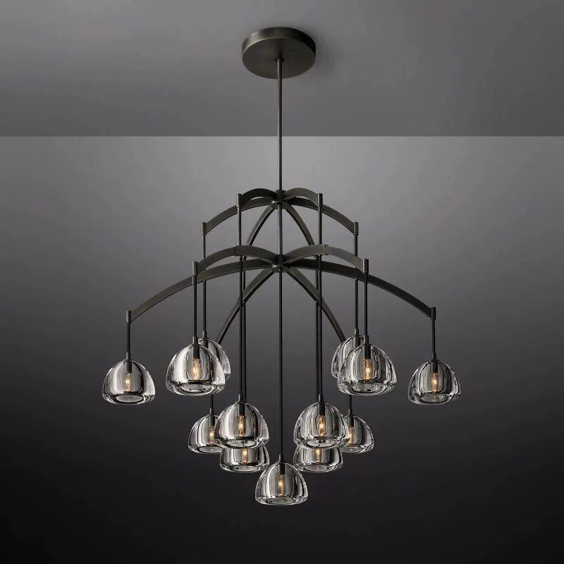 Crescent Round Chandelier 48" - detail 3