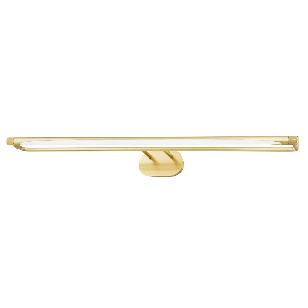 Large Picture Frame Lights 37" in glass and brass