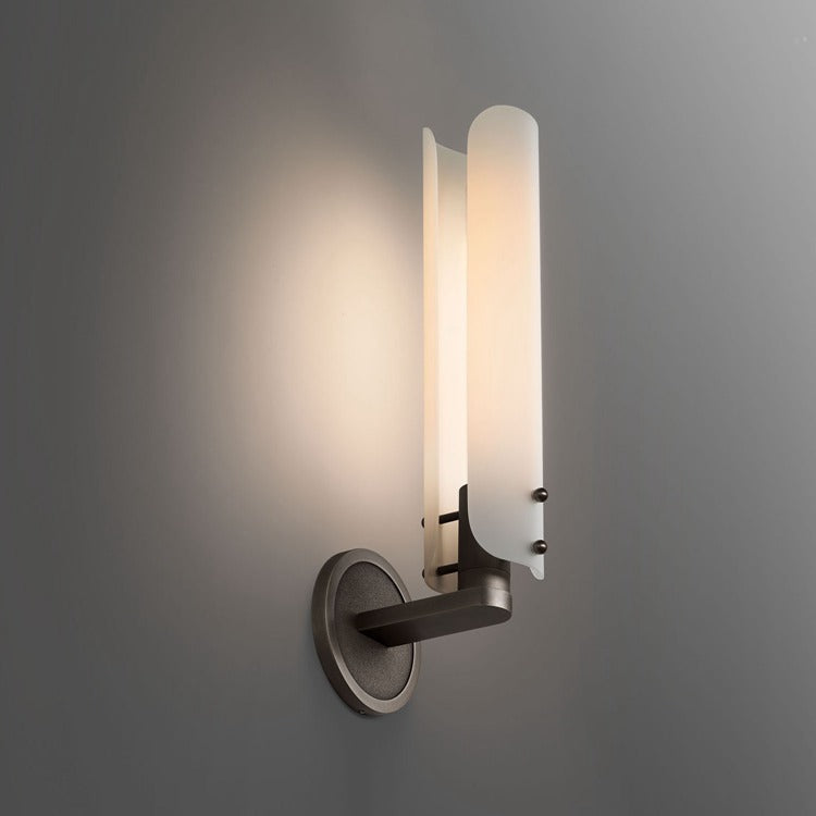 Alen White Glass Wall Sconce , Wall Lamps for Bedroom detail view