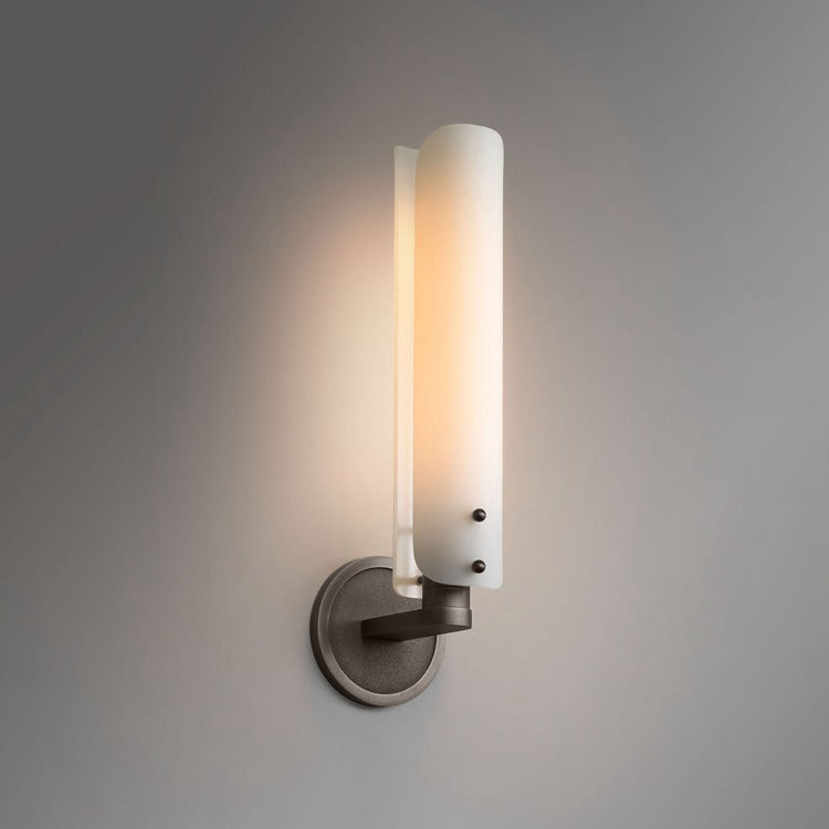Alen White Glass Wall Sconce , Wall Lamps for Bedroom front view