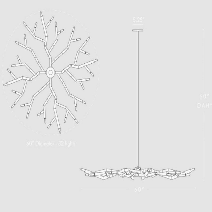 Modern Branch Pendant Light for Living Room Decor - detail 5