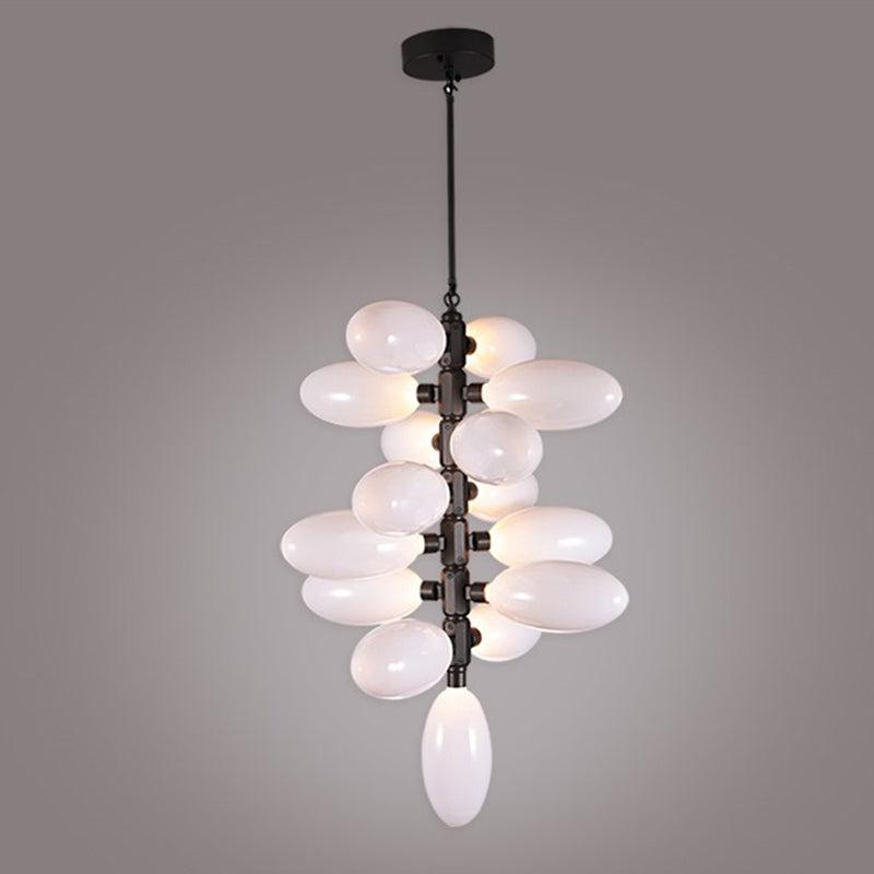 Modern Vertical Long Grape Pendant for Foyer and Staircase - detail 5