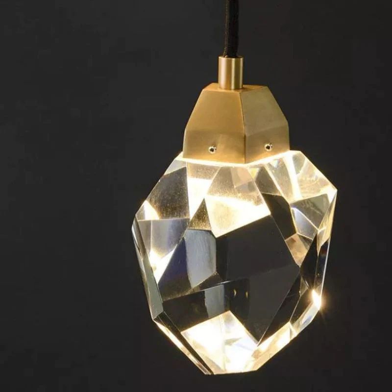 Dazzle Faceted Crystal Prisms Wall Sconce (Cord) detail view