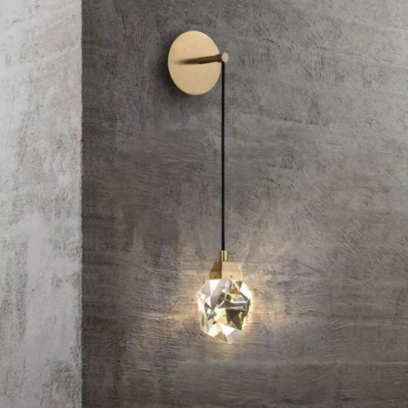 Dazzle Faceted Crystal Prisms Wall Sconce (Cord) main view