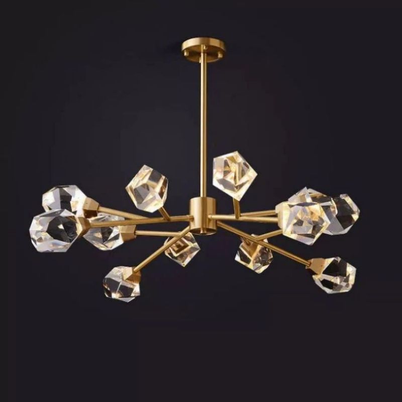 Dazzle Crystal Modern Chandelier front view