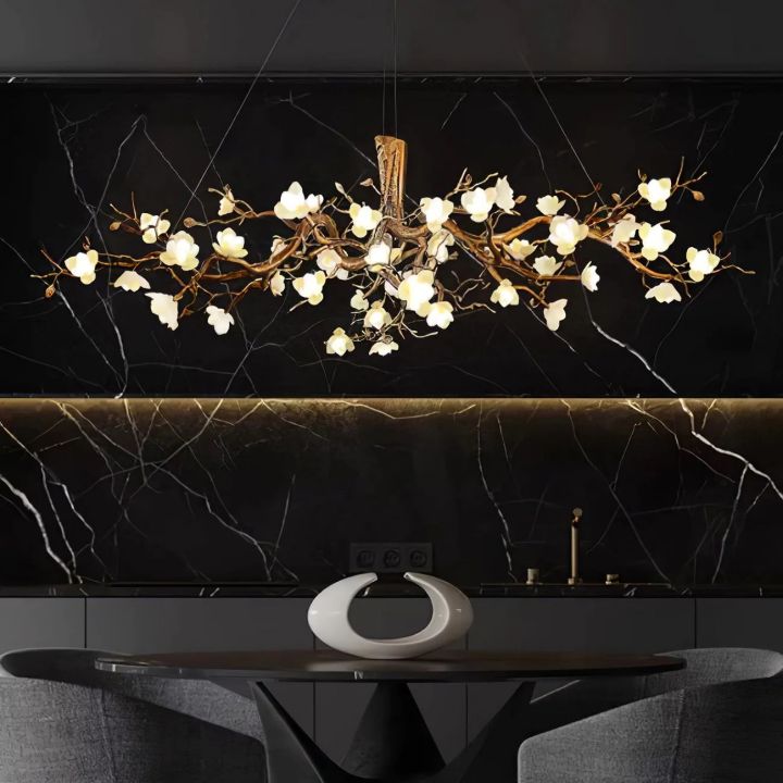 Flower Bloom Branch Ceramic Chandelier - detail 13