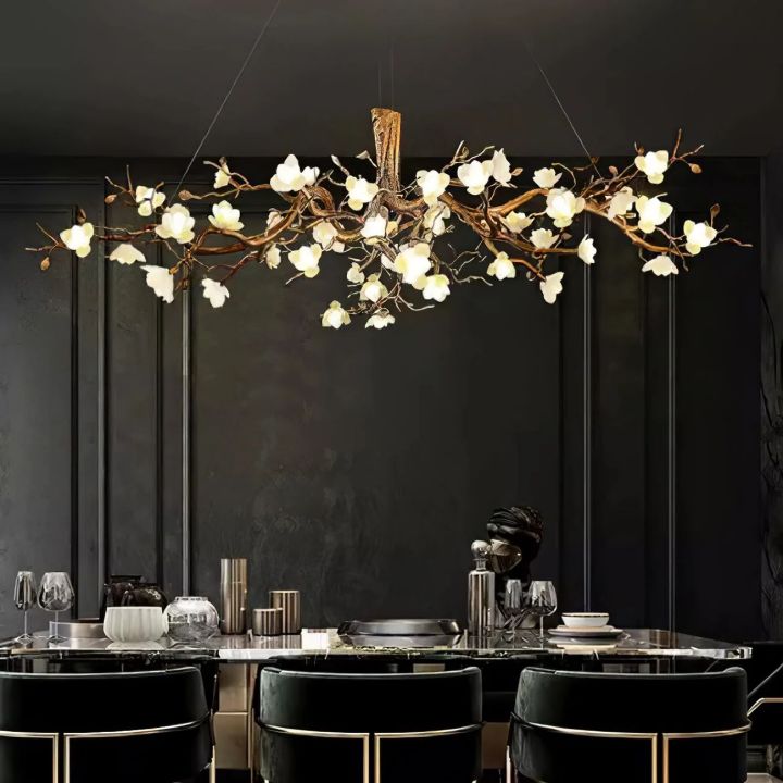Flower Bloom Branch Ceramic Chandelier - detail 14