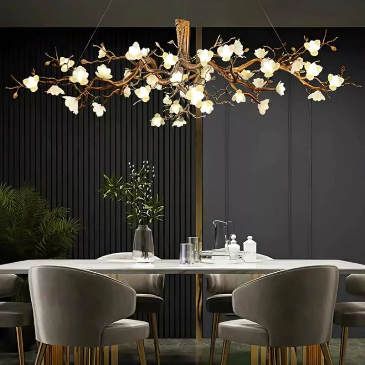 Flower Bloom Branch Ceramic Chandelier - detail 15