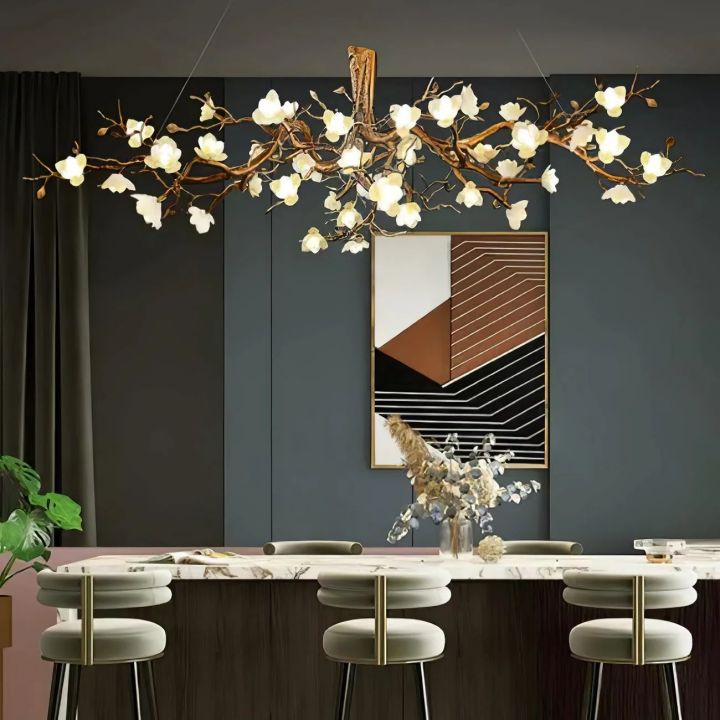 Flower Bloom Branch Ceramic Chandelier - detail 16