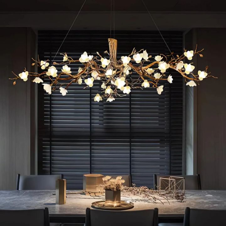 Flower Bloom Branch Ceramic Chandelier - detail 17