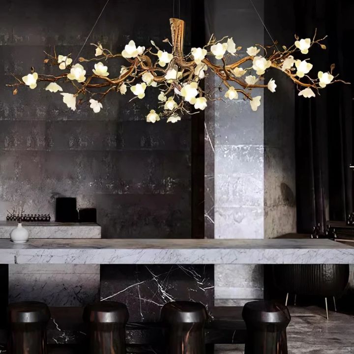 Flower Bloom Branch Ceramic Chandelier - detail 7