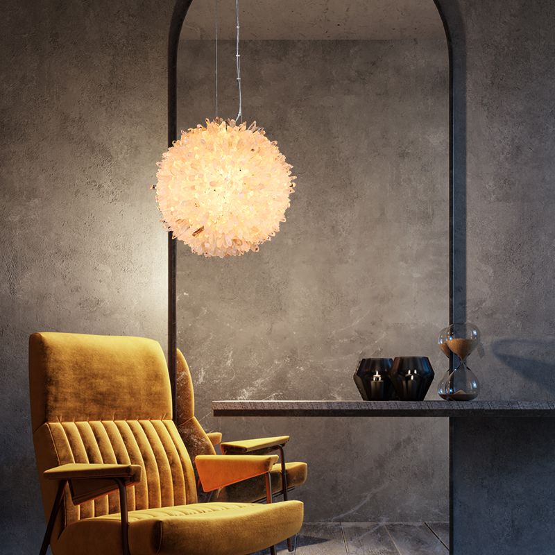 Luxury Crystal Cluster Pendant Light - detail 3