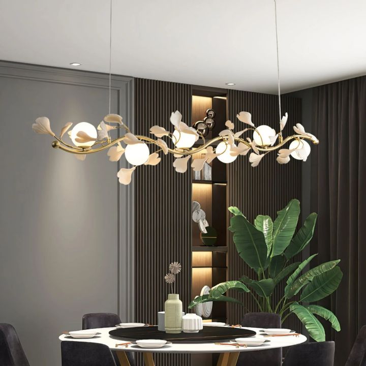 Ginkgo Glass Chandelier - detail 4