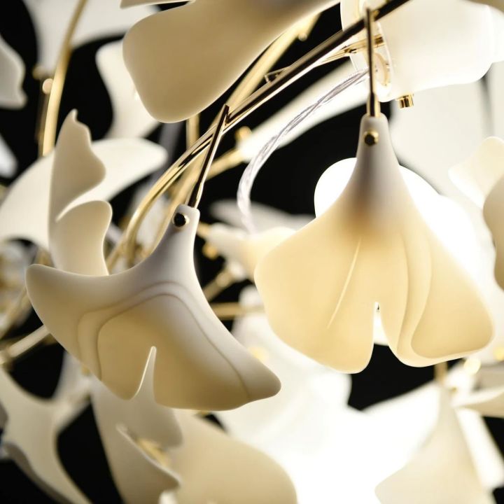 Ceramic Ginkgo Luxury Chandelier Style G - detail 10