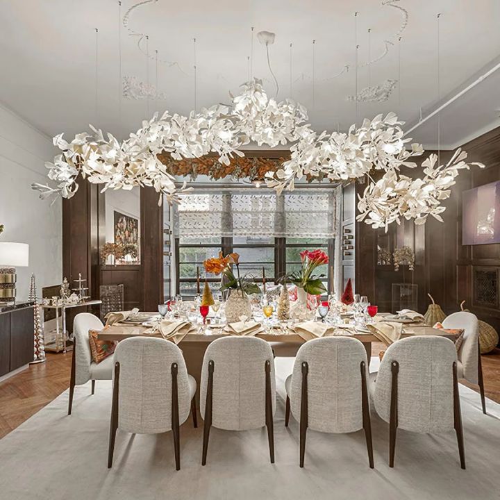 Ceramic Ginkgo Luxury Chandelier Style H - detail 4