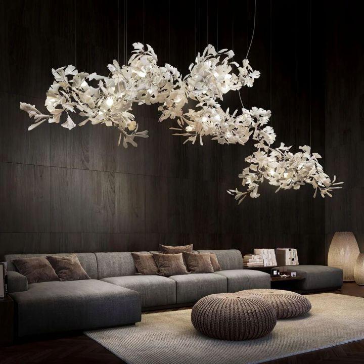 Ceramic Ginkgo Luxury Chandelier Style H - detail 5