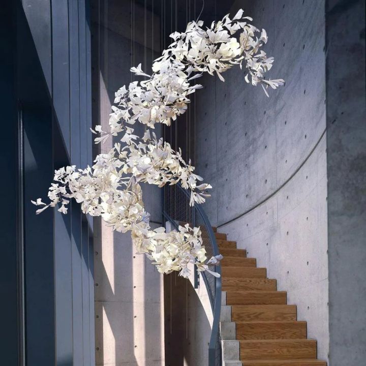 Ceramic Ginkgo Luxury Chandelier Style H - detail 7