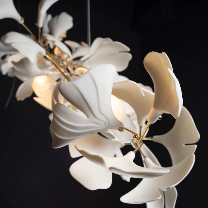 Ceramic Ginkgo Luxury Chandelier Style I - detail 6