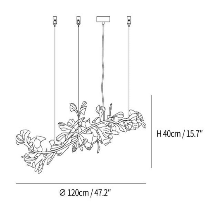 Ceramic Ginkgo Luxury Chandelier Style I - detail 10